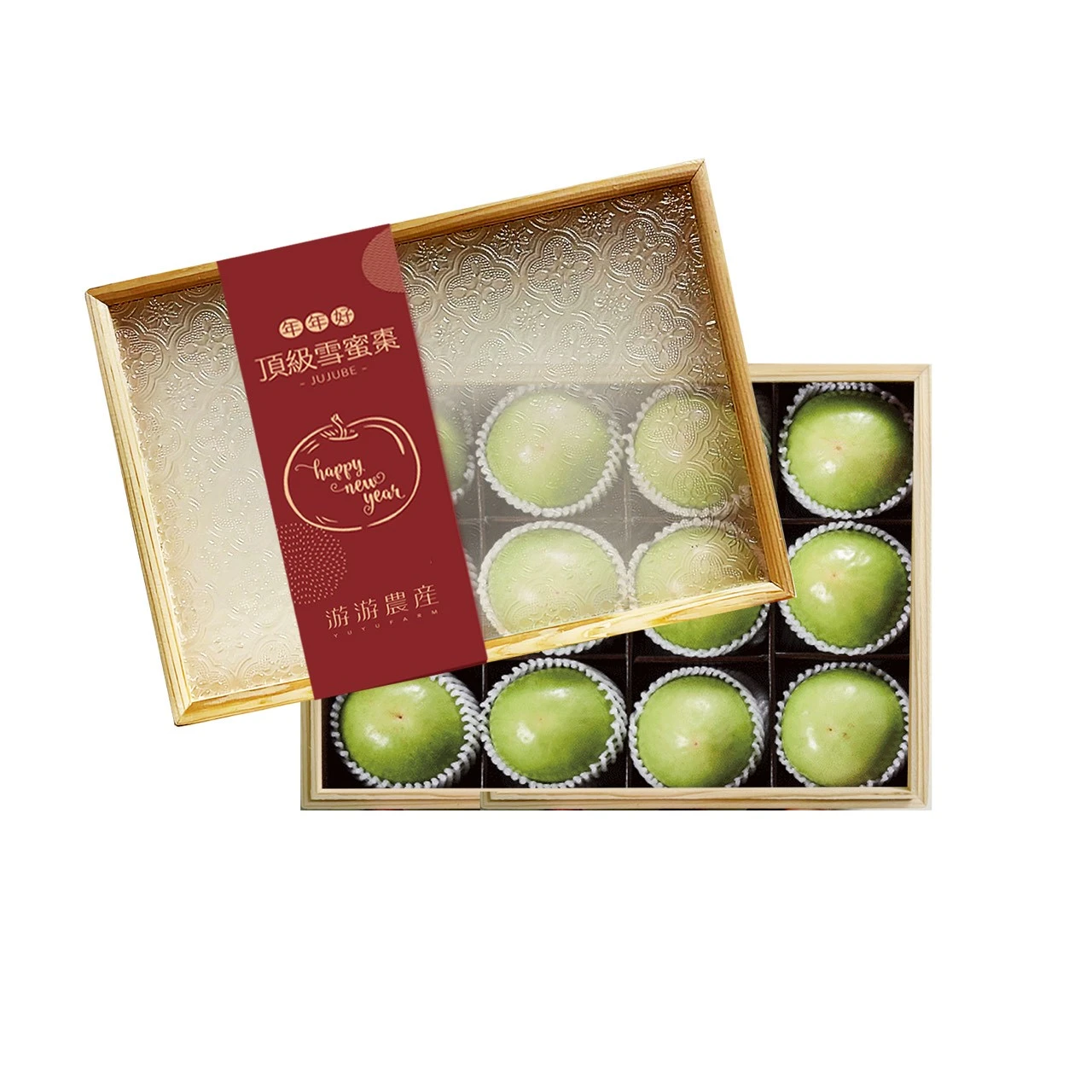 冠軍神農獎雪蜜棗 | 頂級4L*12入精緻木盒禮盒｜ 含運現貨