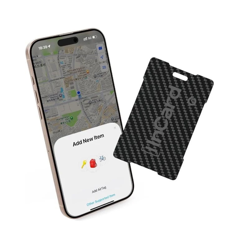 InCard 雙系統超薄卡型定位器 -無線充電版