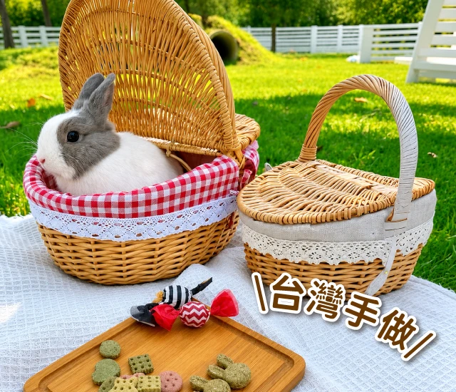 芙芙野餐派對-野餐籃/寶箱草餅組合