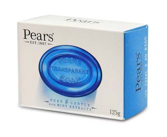 PEARS 沁涼清新藍色香皂125g單顆