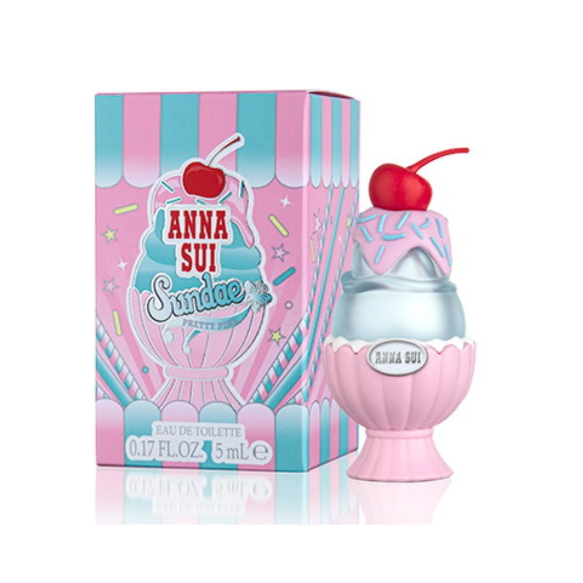 Anna Sui Sundae Pretty Pink 果漾聖代淡香水-粉紅柚惑 5ml小香