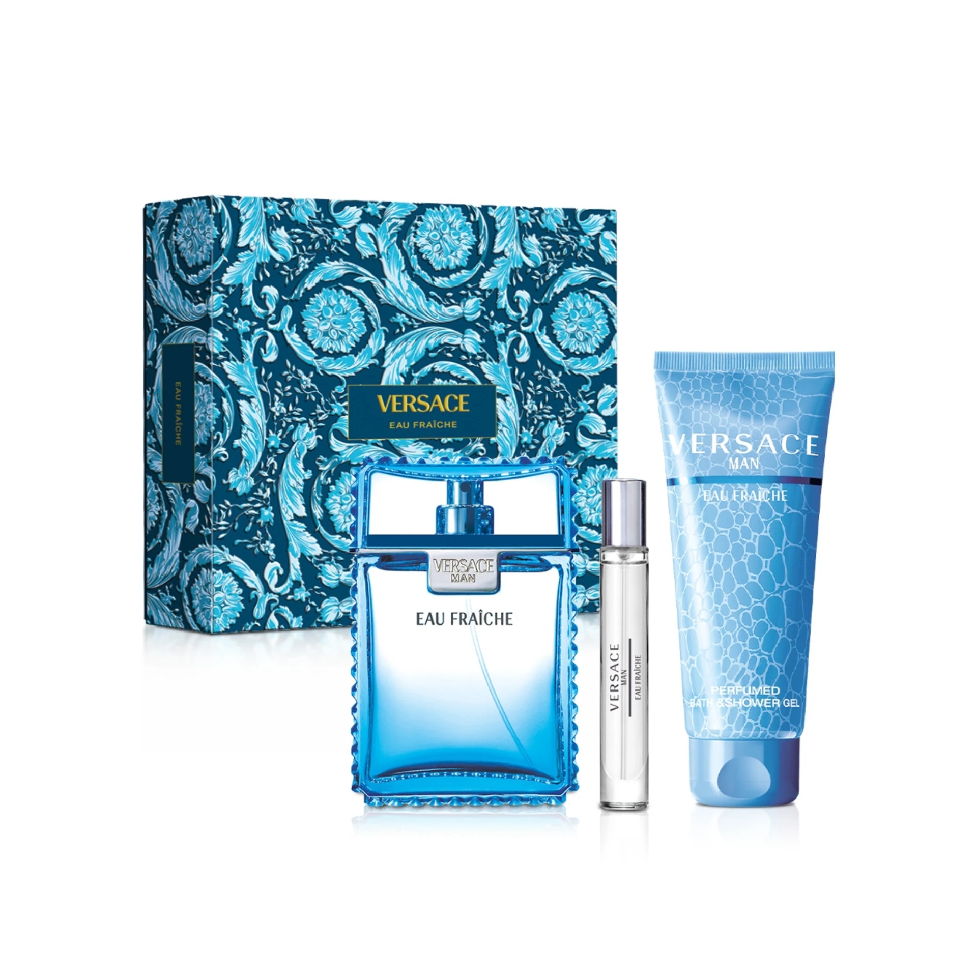 VERSACE 凡賽斯 雲淡風輕男性香水禮盒(100ml+5ml+沐浴150ml)