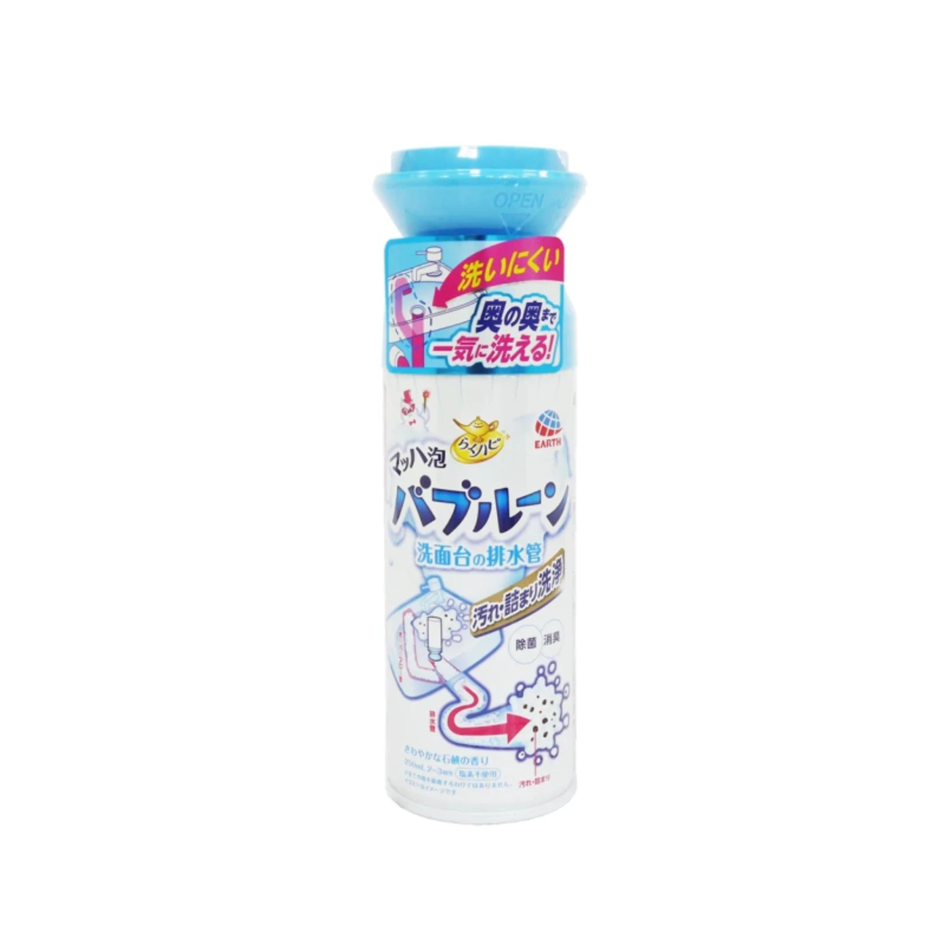 日本EART地球製藥 排水管泡沫清潔劑(皂香)200ml