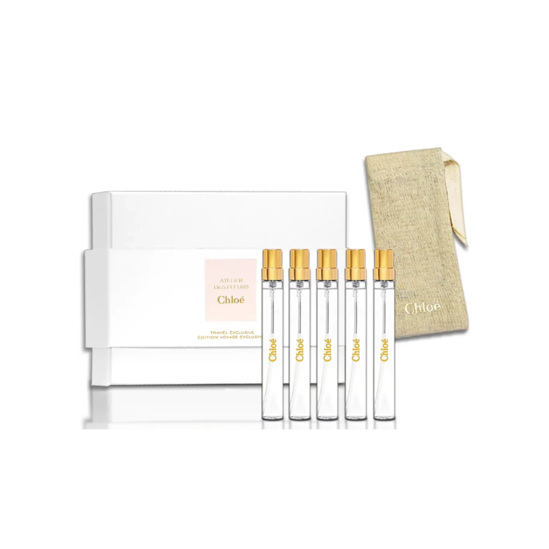 Chloé 仙境花園香氛禮盒 10ml*5入 (煙雨茉莉/木蘭詩語/北國雪松/淺吻含羞草/大馬士革玫瑰)