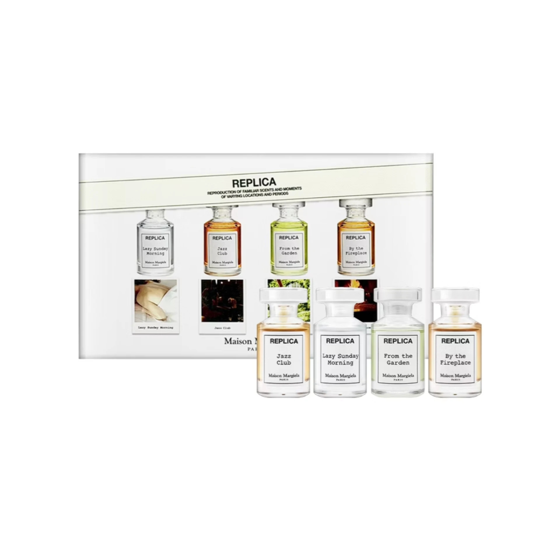 Maison Margiela Maison Margiela 探索香氛禮盒 7ml*4 (慵懶週末/溫暖壁爐/爵士酒廊/田園拾果)