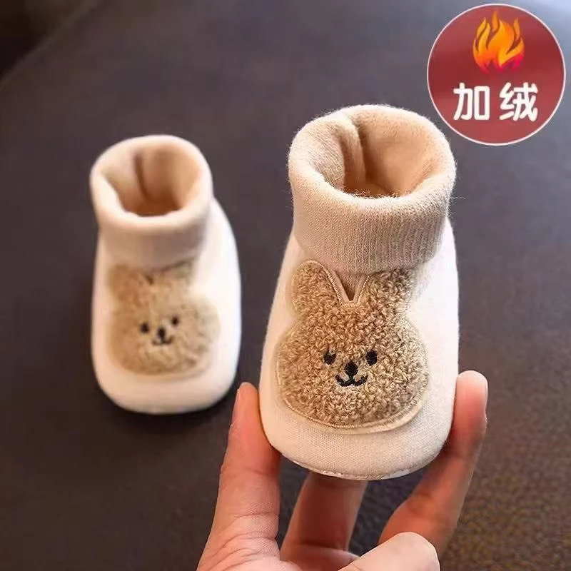 寶寶彩棉鞋襪加絨