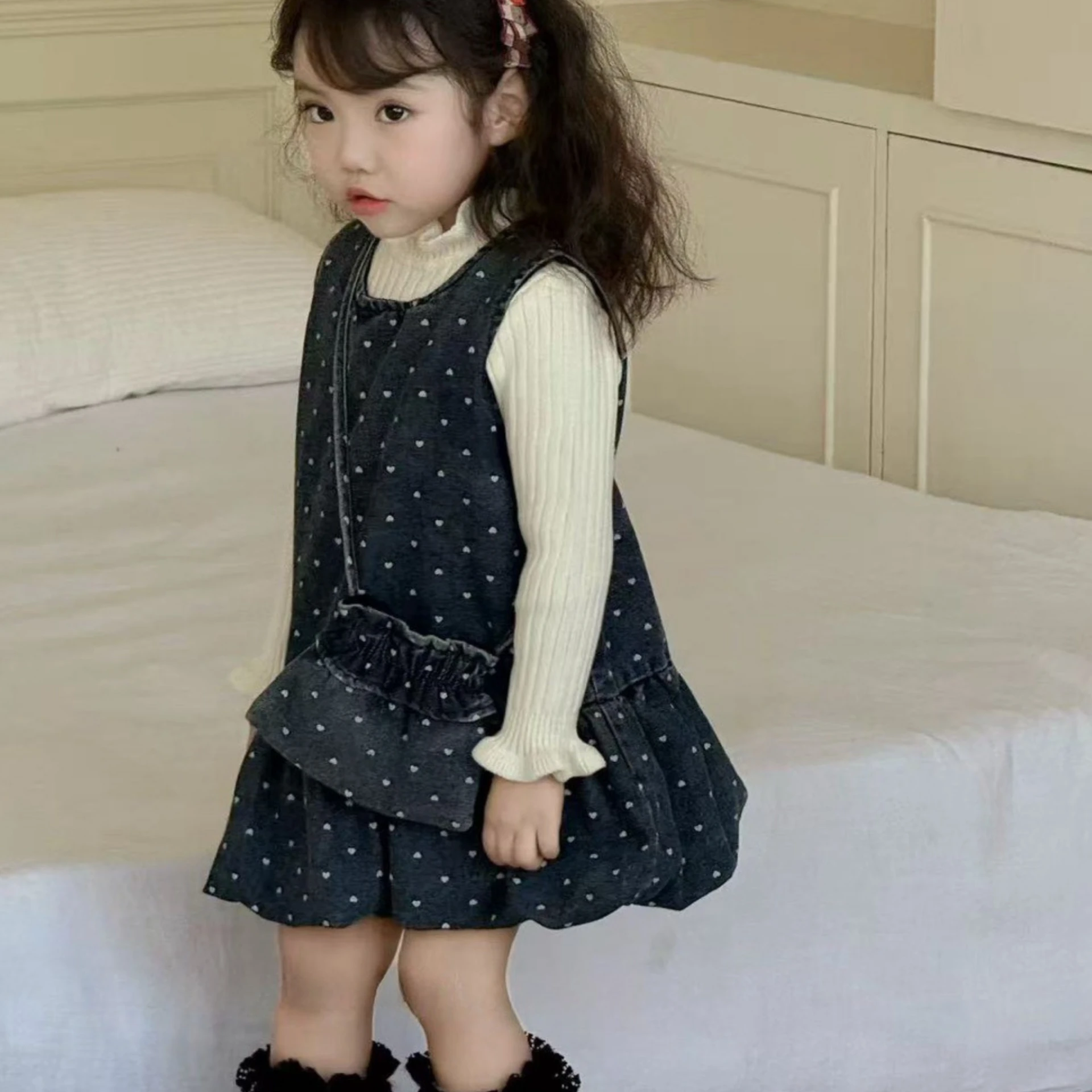 女童點點套裝(80-120)