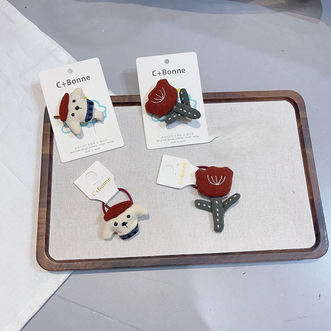 小熊髮夾