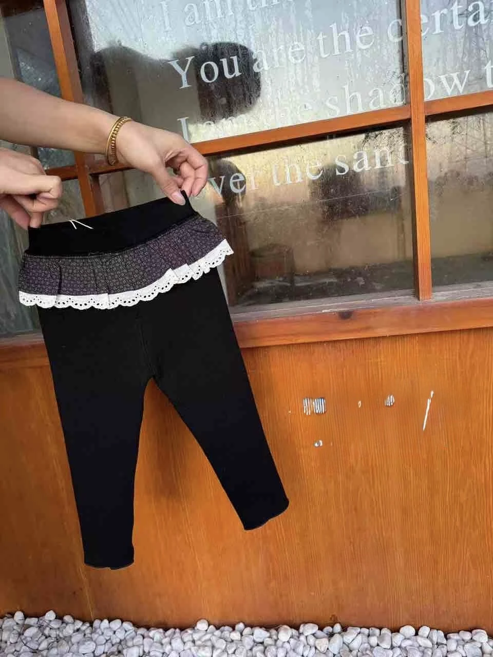 女童荷葉邊內搭褲（90-130）