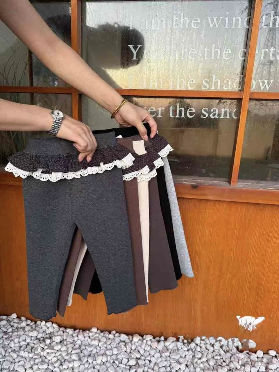 女童荷葉邊內搭褲（90-130）