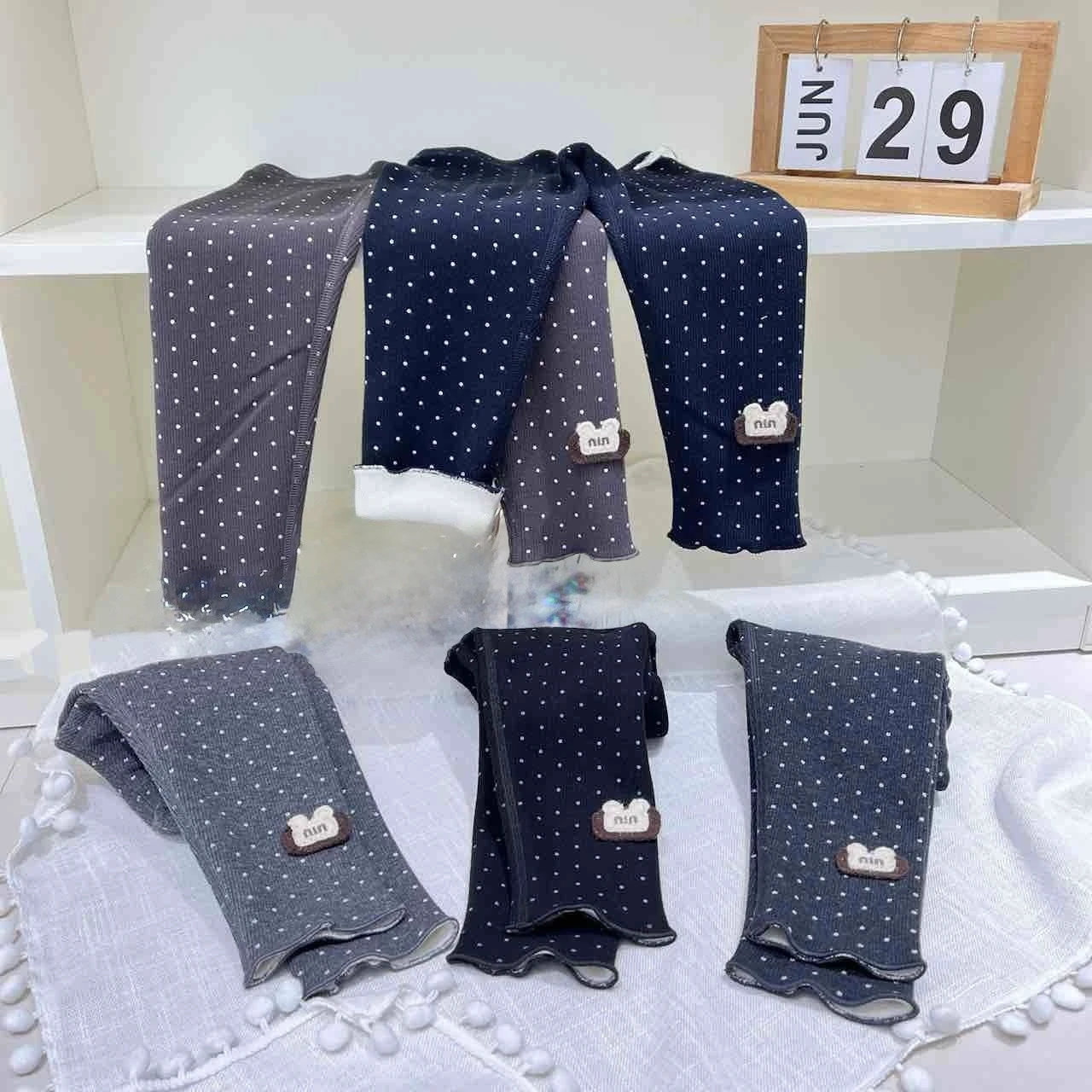 女童點點內搭褲（90-130）