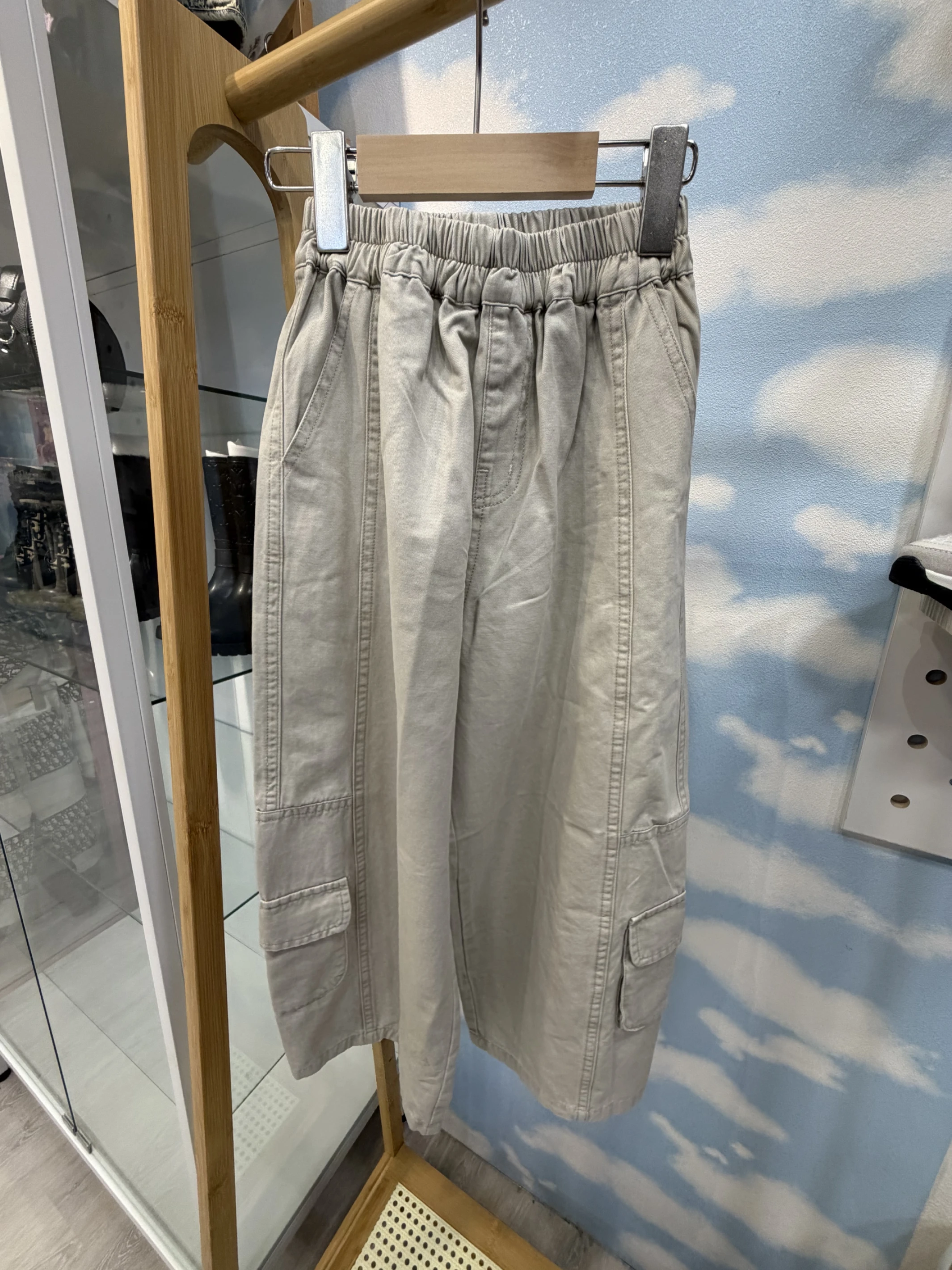 大童牛仔工裝長褲(110-150)
