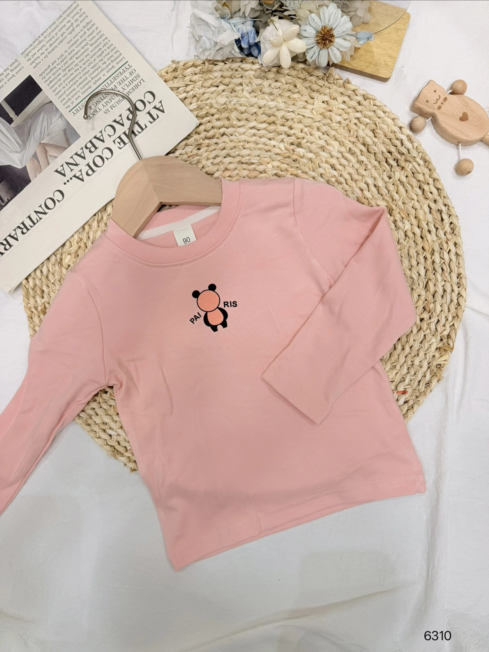 女童圓領棉T(90-130)