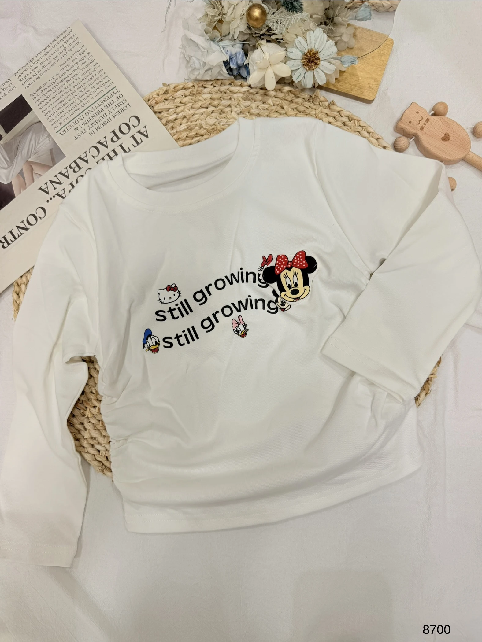 女童圓領棉T(90-120)