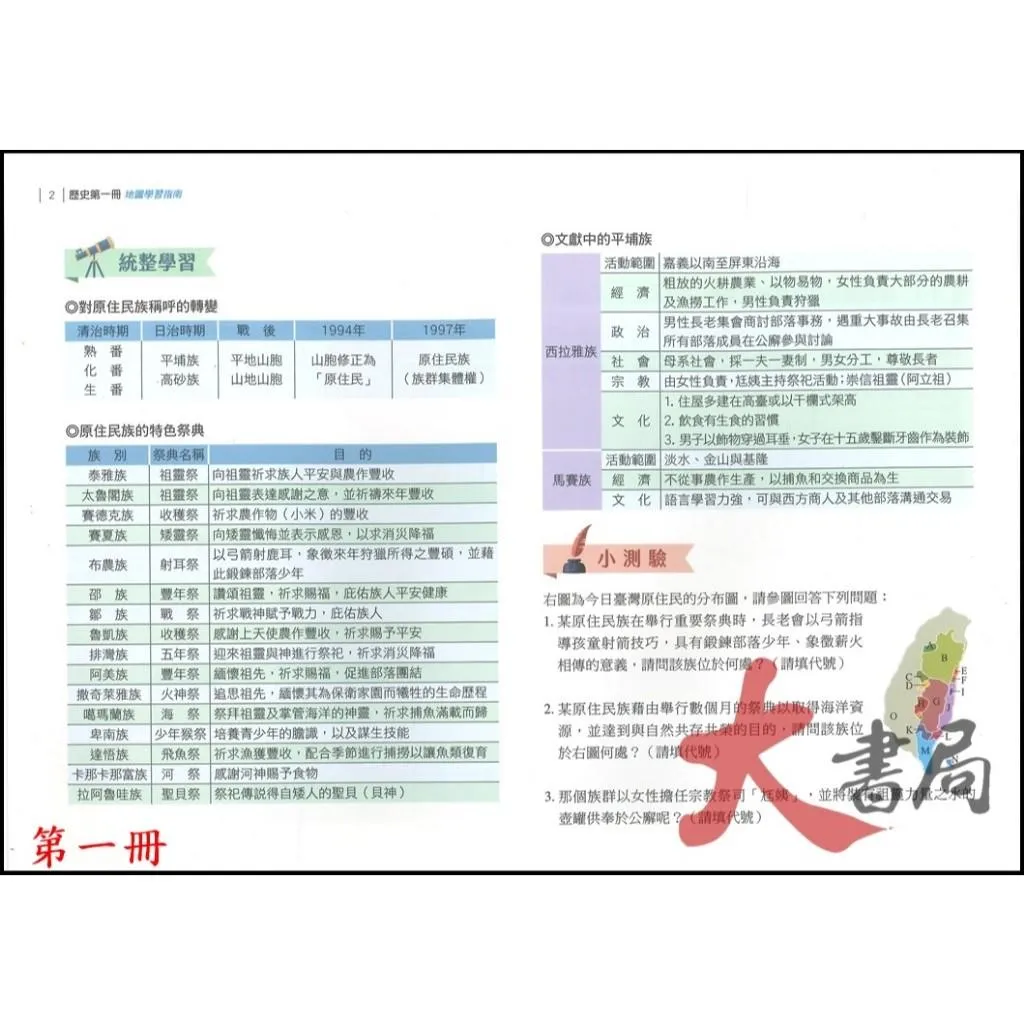 《歷史補充》三民高中『歷史地圖學習指南』