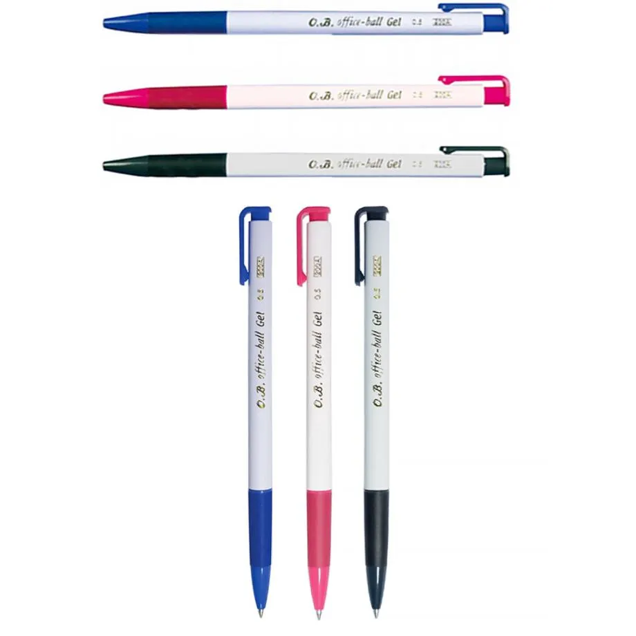 文具 O.B.#200A 自動中性筆 紅藍黑 0.5mm ● 大書局 快速出貨 升學網路書店!!