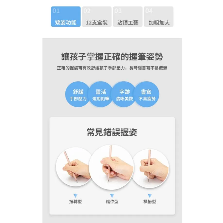 文具 得力 三角洞洞學齡前鉛筆 粗三角鉛筆 練習握筆 矯正寫法 盒裝12支入 贈專用卷筆刀 ●大書局 快速出貨 升學網路書店!!