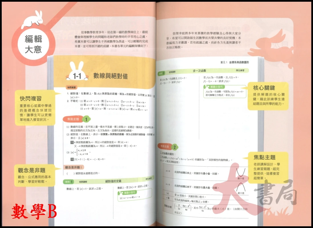 《統測數學》龍騰技高『超簡單』數學B 數學C 統測總複習講義 附解答本