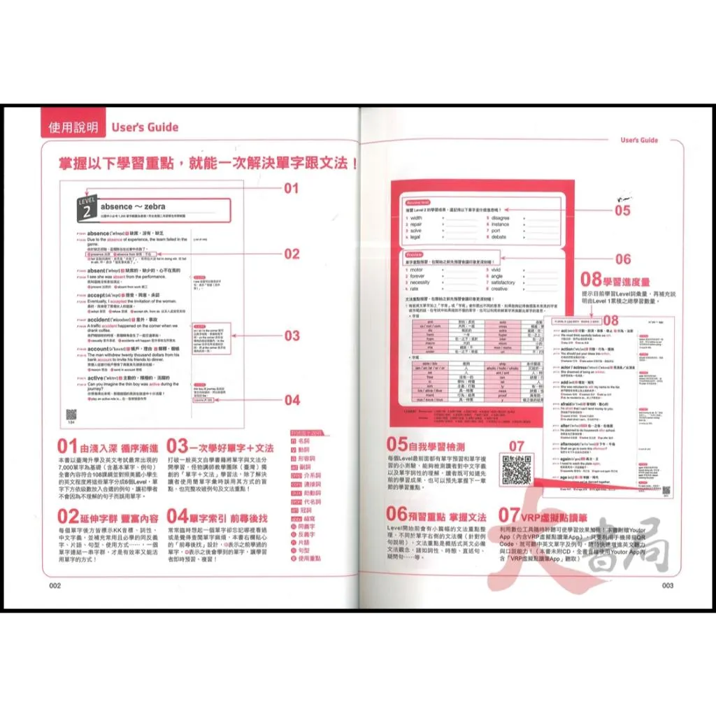 不求人『怪物講師教學團隊的7000「單字」+「文法」』 內含(VRP虛擬點讀筆)