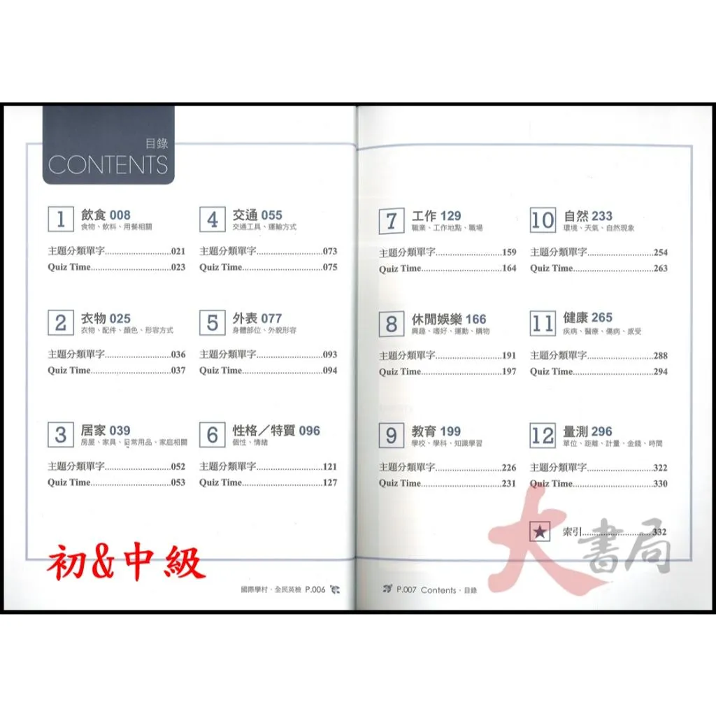 國際學村『全民英檢 全新!GEPT單字大全』初級&中級、中高級 模擬測驗 線上音檔QR碼