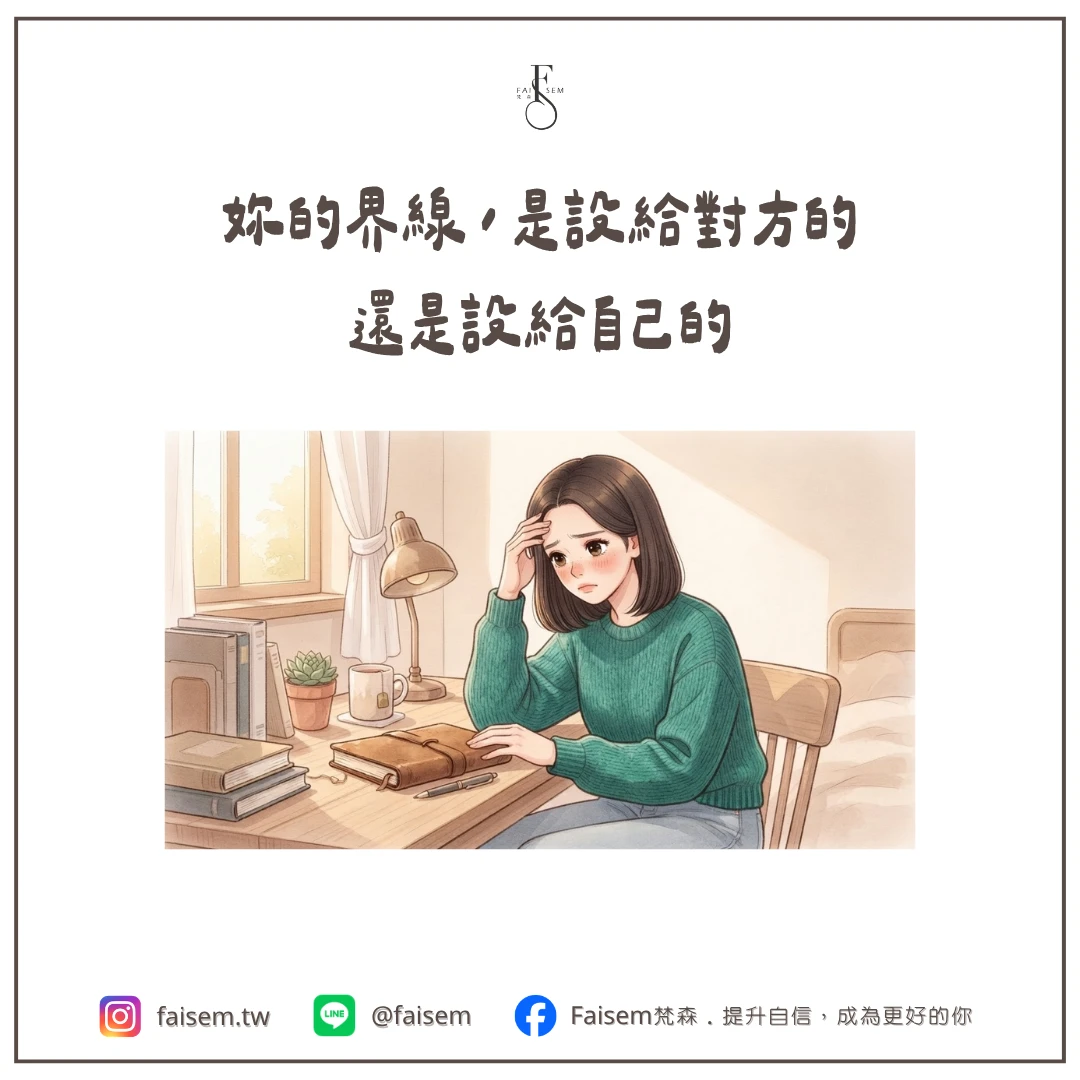 妳的界線,是設給對方的,還是設給自己的