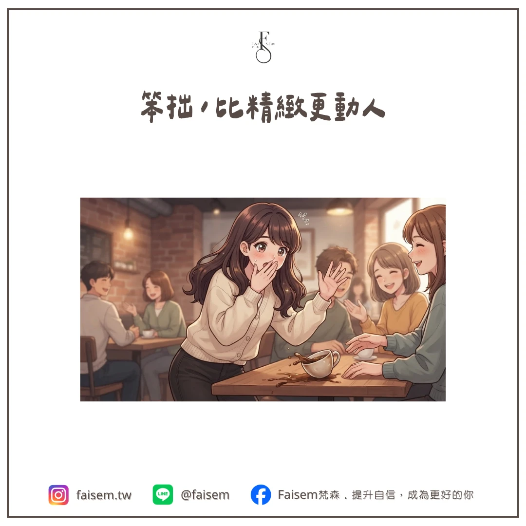笨拙,比精緻更動人