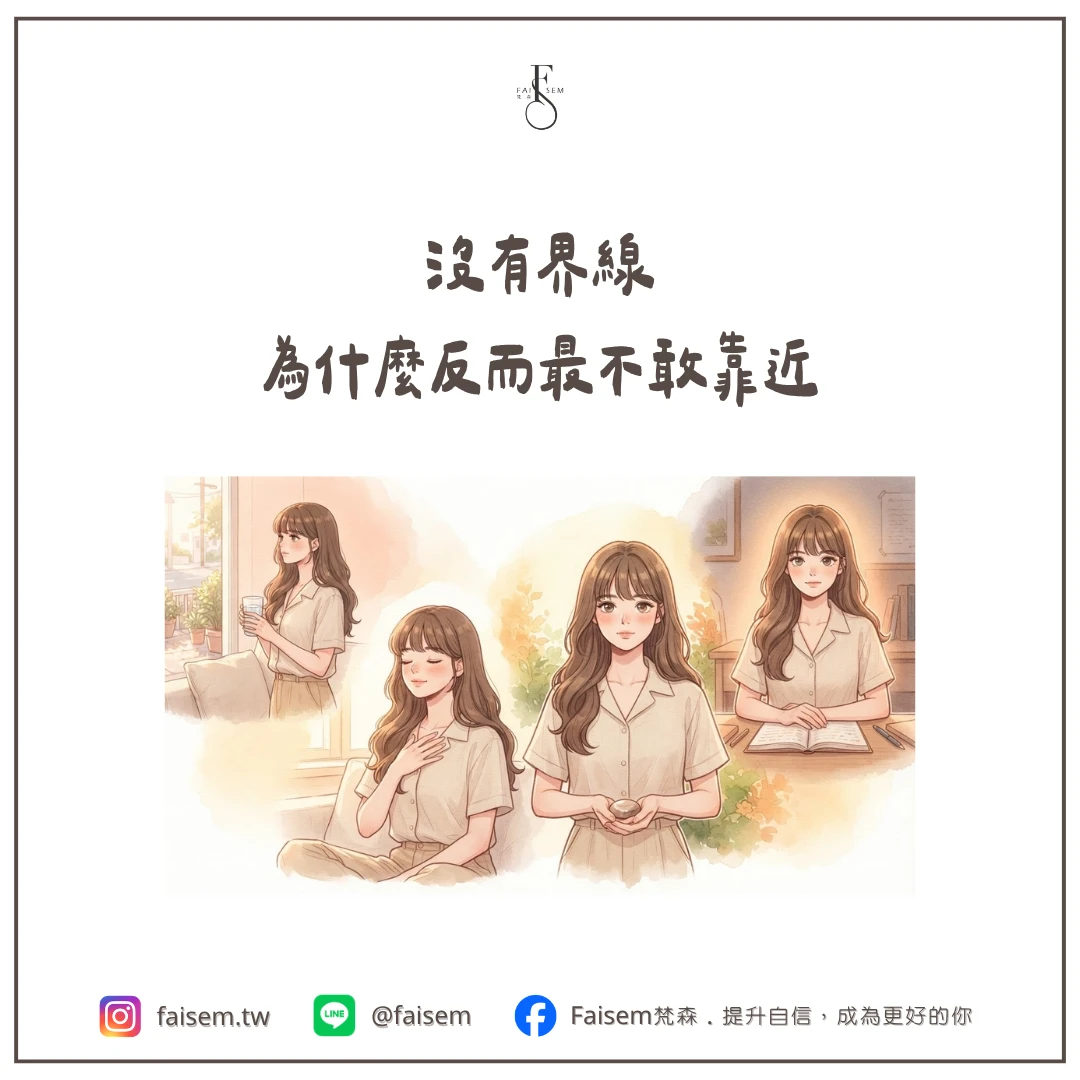 沒有界線，為什麼反而最不敢靠近