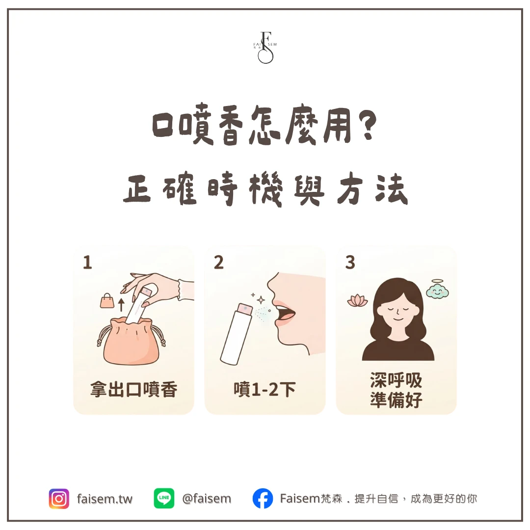 口噴香怎麼用?正確時機與方法