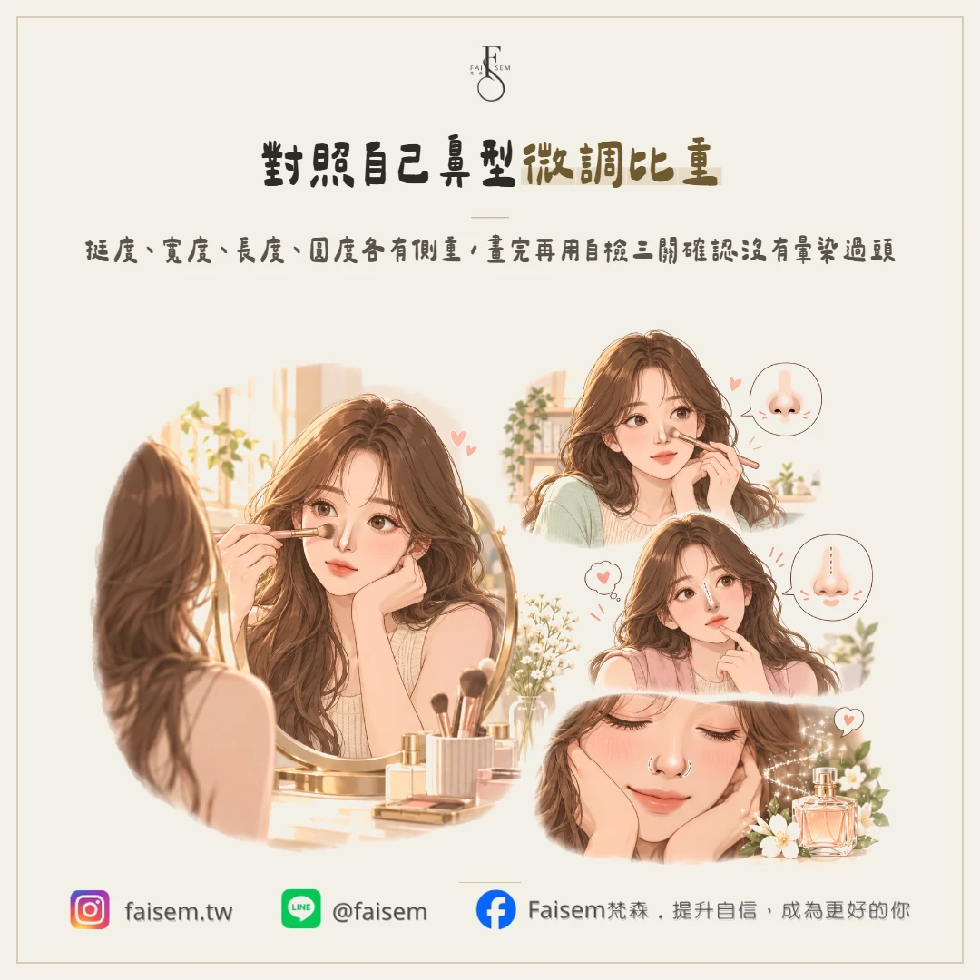 不同鼻型怎麼微調,還有收尾自檢三關