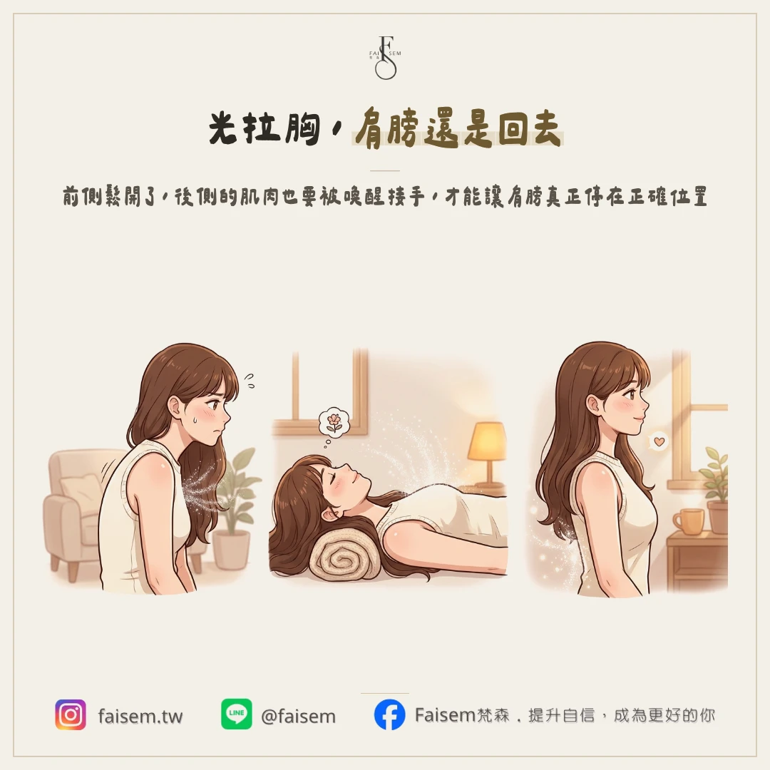 只拉筋為什麼不夠?先鬆、再轉、後喚醒