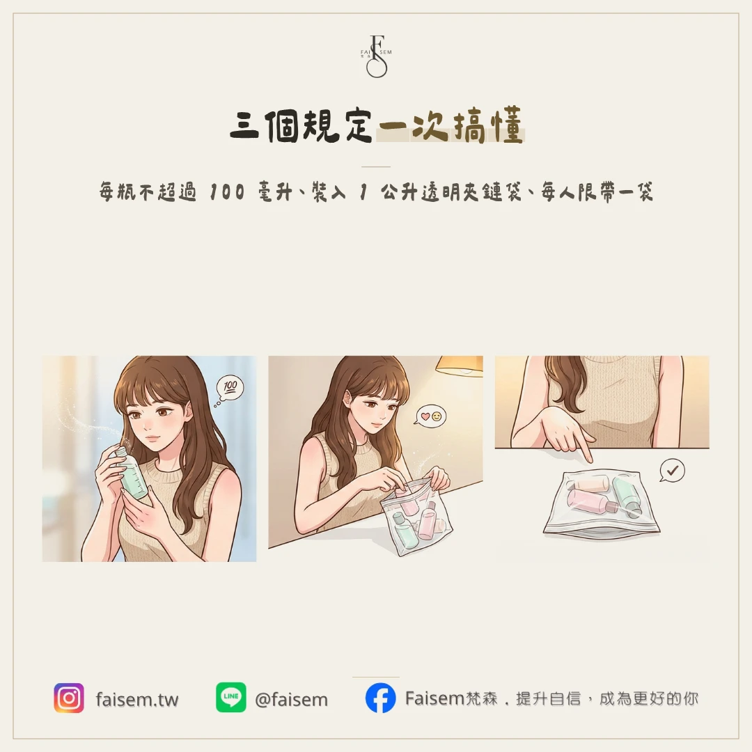 國際線隨身行李的液體規定