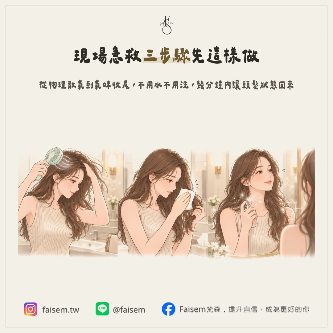不用洗頭的 4 個補救方法