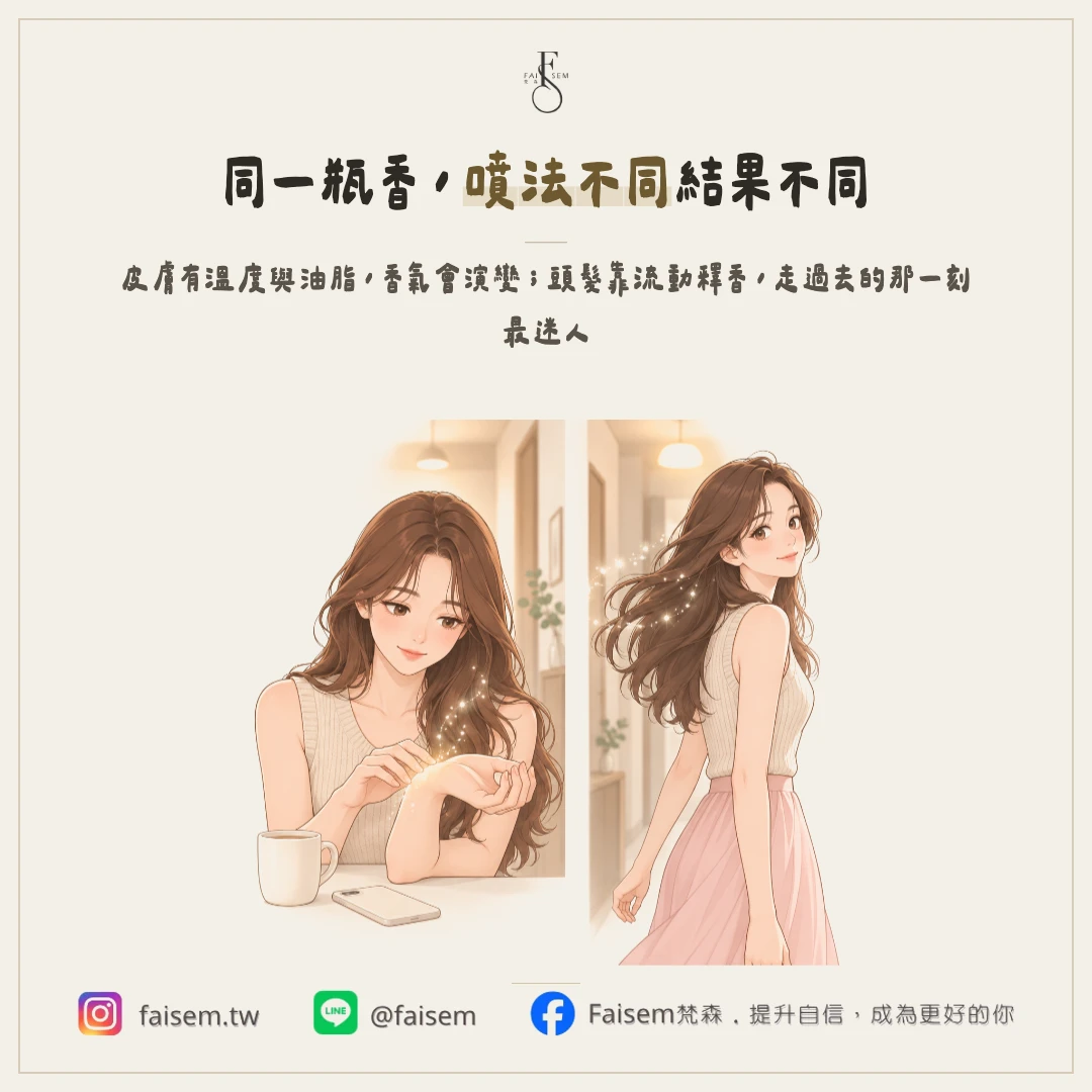 噴在頭髮還是噴在皮膚,其實差很多