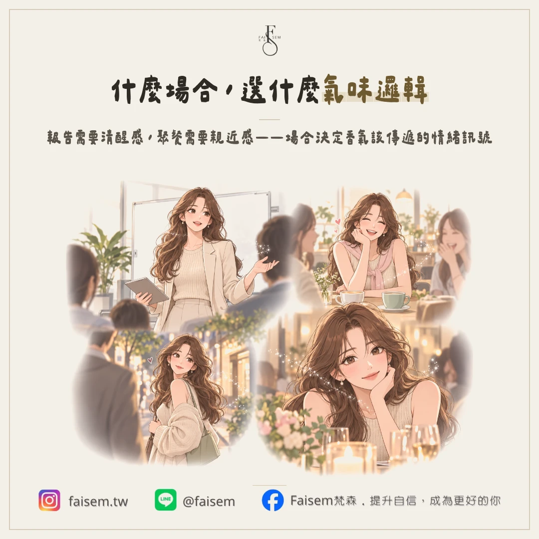 場合對了,香氣才有用