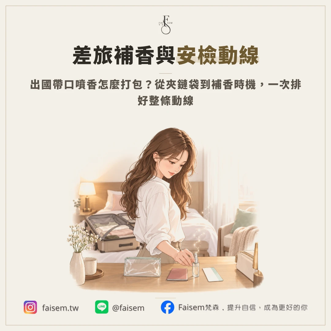出國帶口噴香怎麼打包？差旅補香儀式與安檢動線一次排好