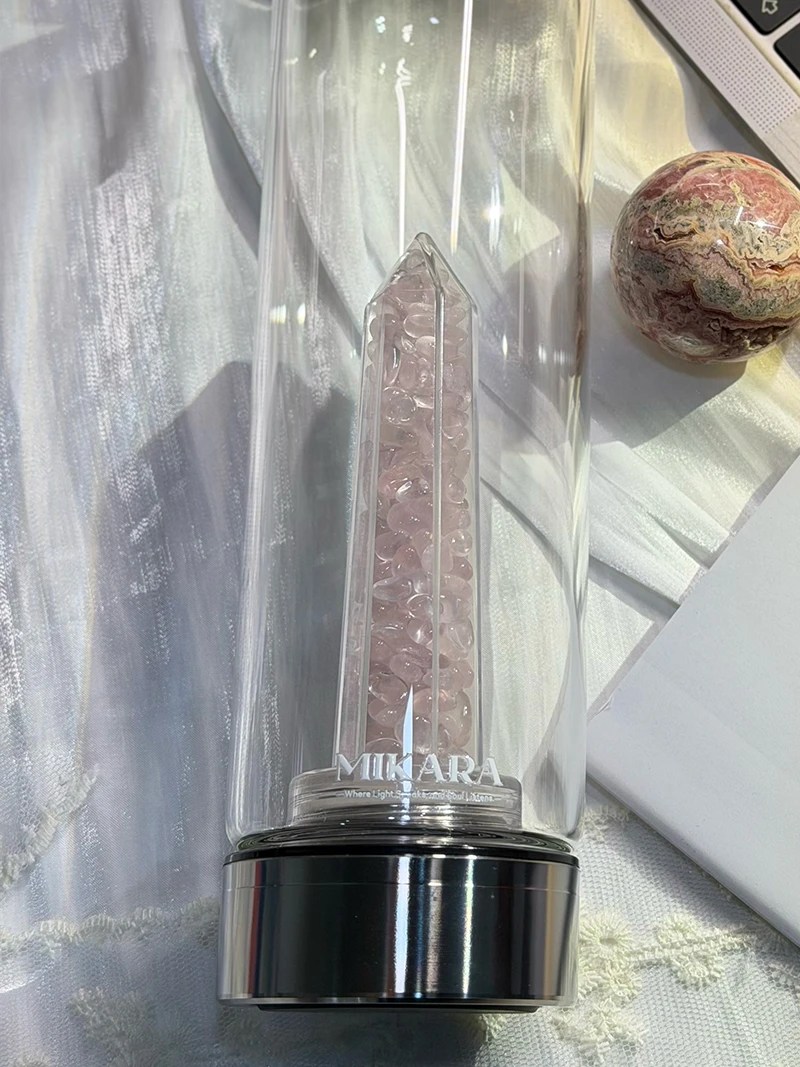 光之能量水瓶｜心輪｜粉晶