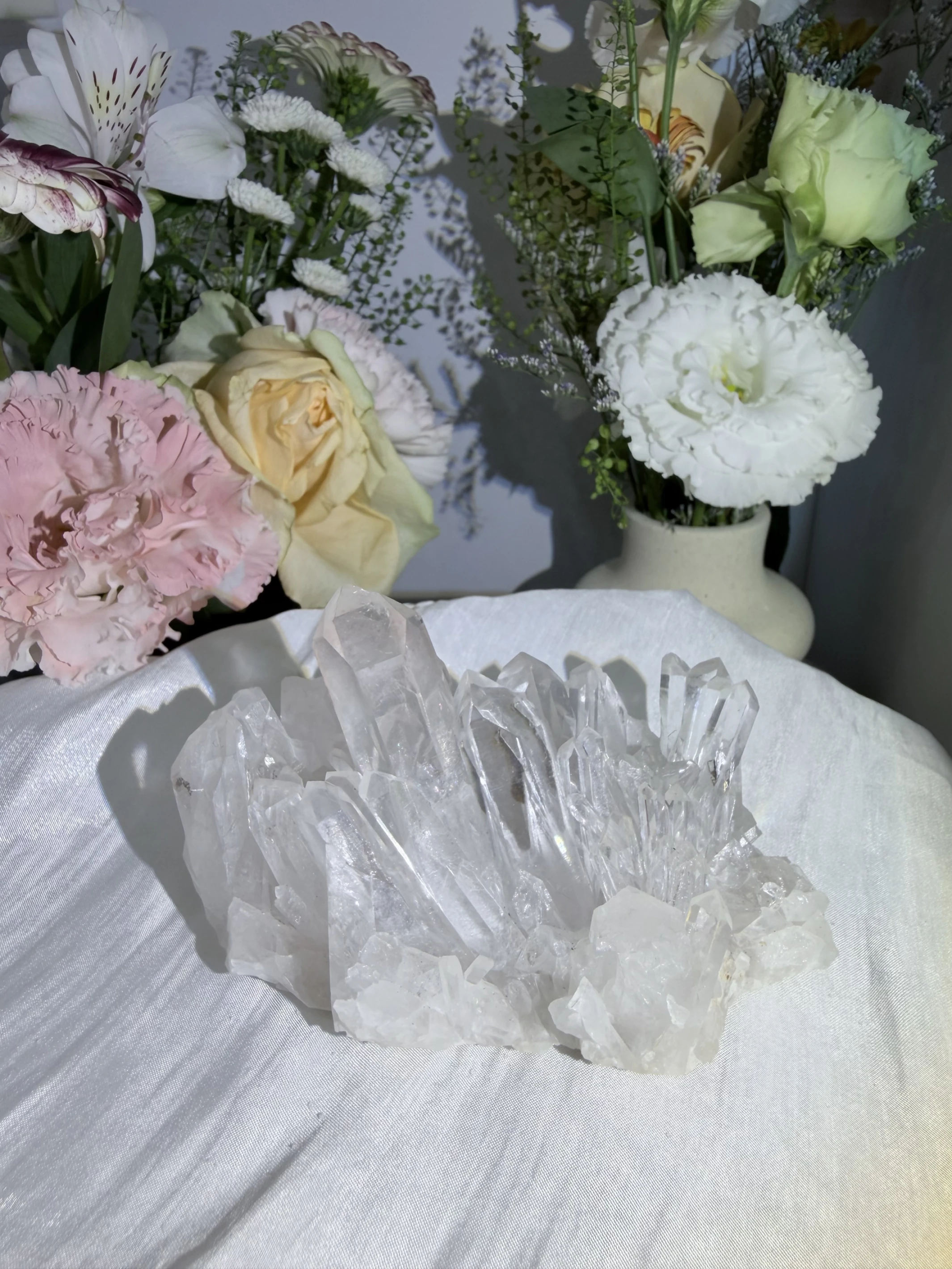 淨化光之域・白水晶簇（水晶之王・能量消磁原礦）