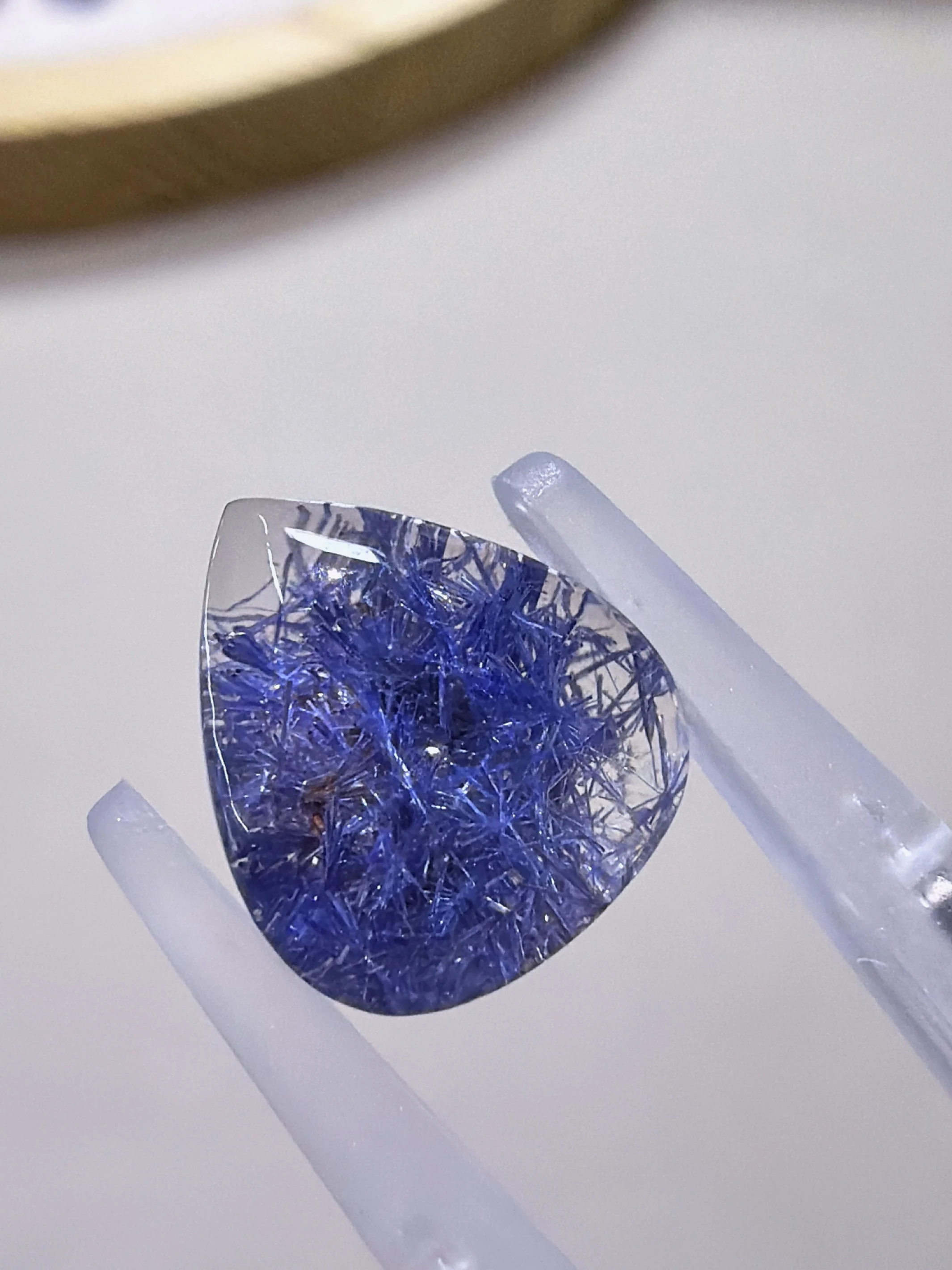 藍境繁星｜老礦藍線石・水滴裸石
