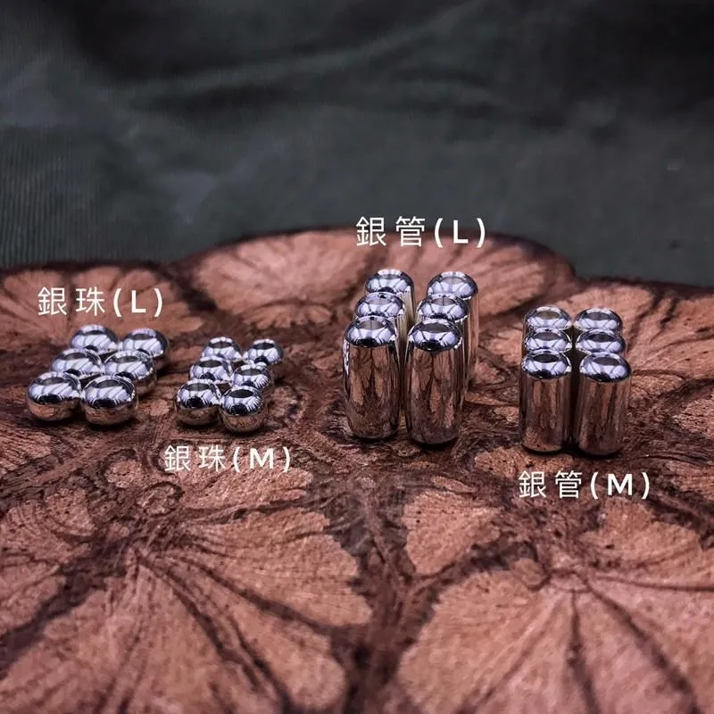 【Hawk Vintage】HawK.Co 特注 手造｜實心 銀管 銀珠｜串珠 項鍊 銀器 搭配 HK- 01