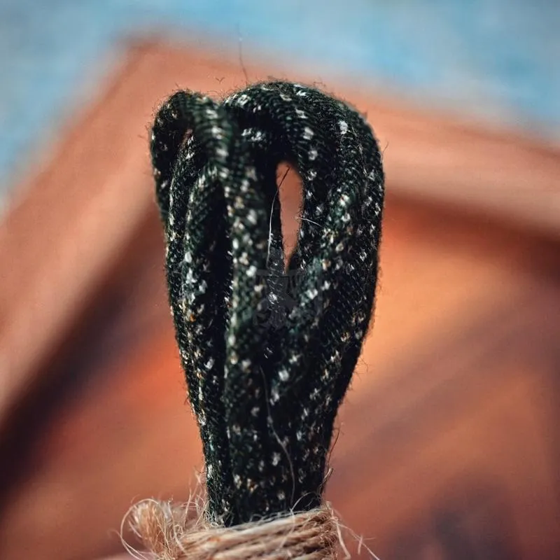 【HawK Vintage】YVES 古布繩｜松綠水玉｜串珠 項鍊 Goros 菊地健 La Key 羽毛 銀器 適用
