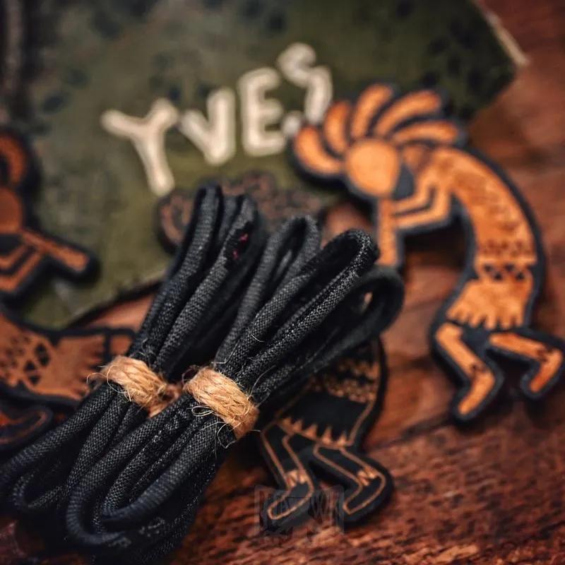 【HawK Vintage】YVES 古布繩｜吹笛者 黯夜｜串珠 項鍊 Goros 菊地健 La Key 羽毛 銀器 適用