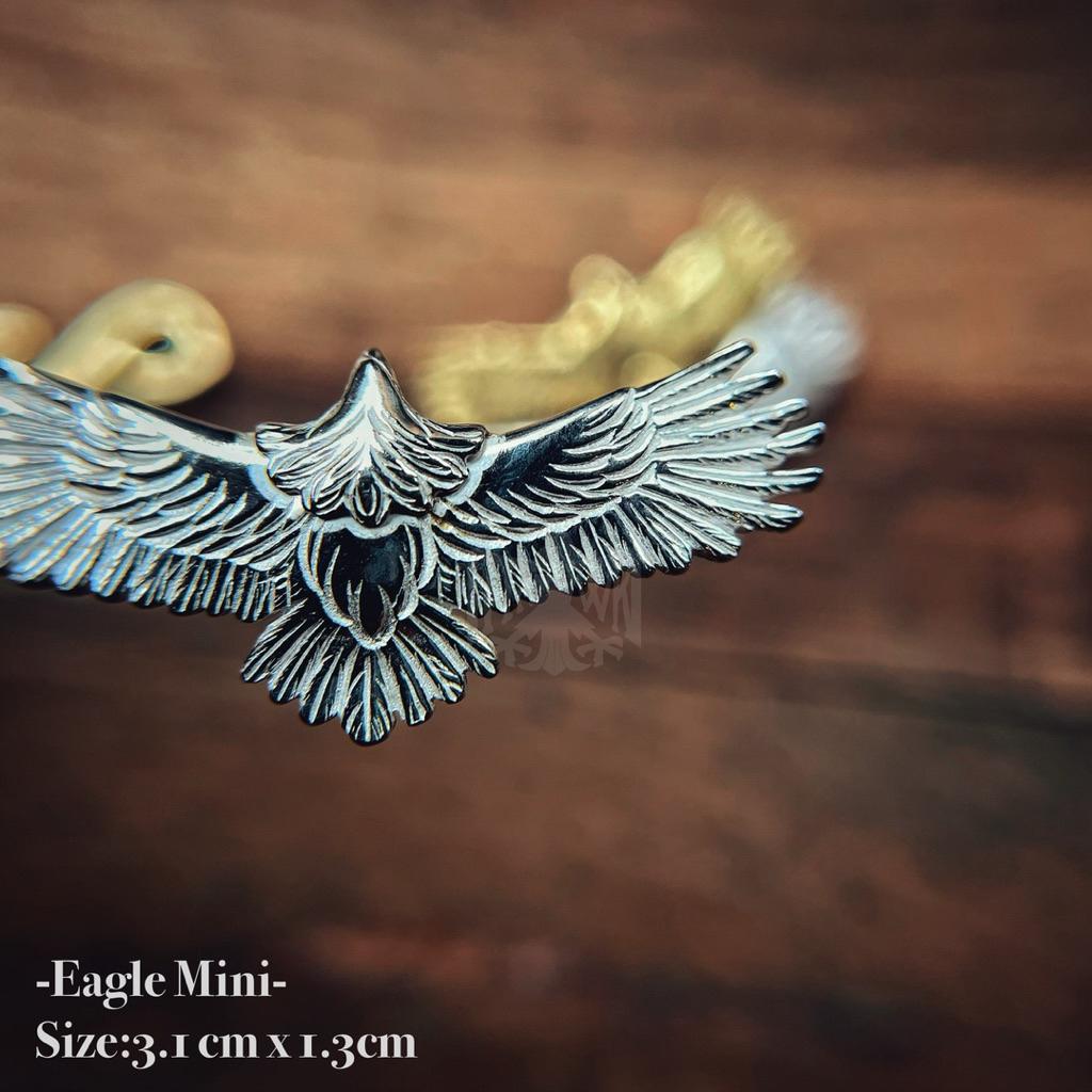 【HawK Vintage】日本手造 La Key 木賀しん 全銀 老鷹 迷你鷹 Eagle Mini 掛墜 項鍊 鍊組