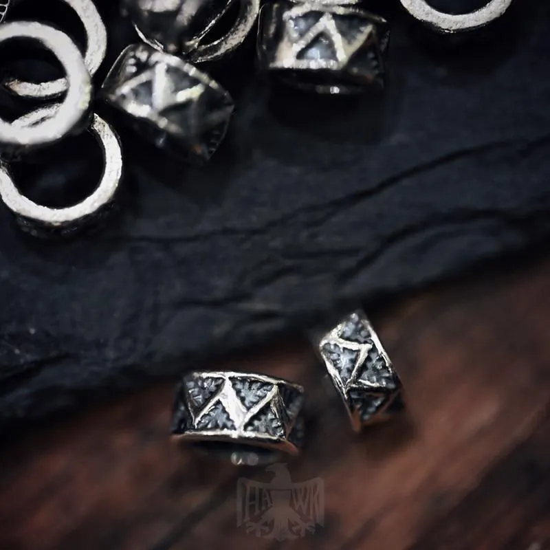 【Hawk Vintage】搭配神器 Lucky John 打印 Stamp Beads  隔珠 調節珠 裝飾珠 銀珠 LJ- 01