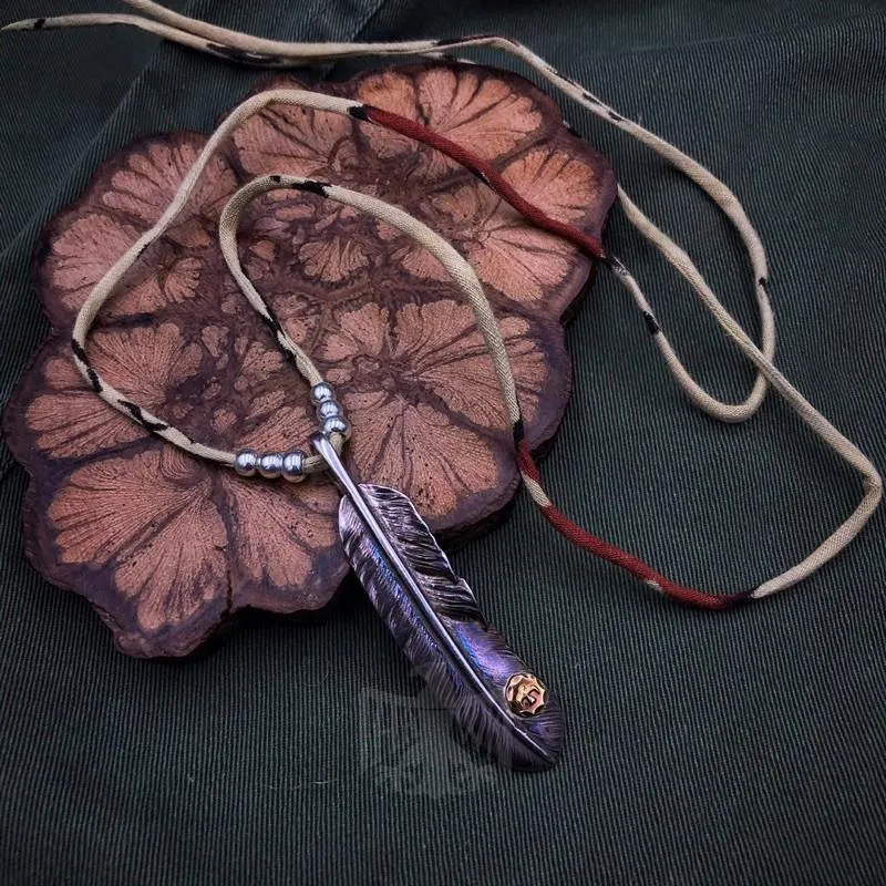 【HawK Vintage】 YVES 古布繩 ｜金盞花黃泥染｜串珠 項鍊 Goros 菊地健 羽毛 銀器 適用