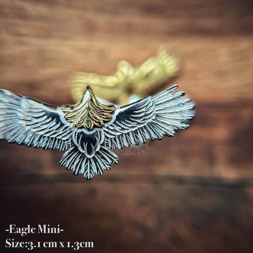 【HawK Vintage】日本手造 La Key 木賀しん 金頭 老鷹 迷你鷹 Eagle Mini 掛墜 項鍊 鍊組