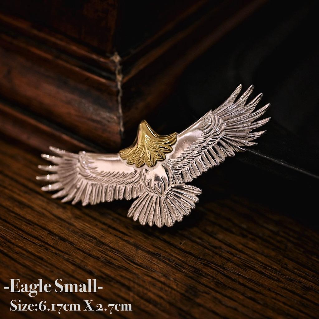 【HawK Vintage】日本手造 La Key 木賀しん 金頭 老鷹 小鷹 Eagle Small 掛墜 項鍊 鍊組