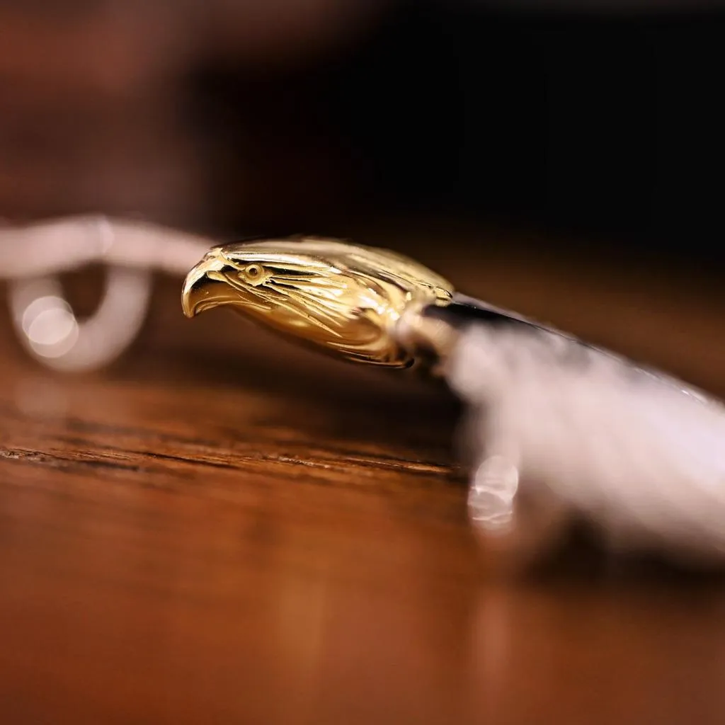 【HawK Vintage】日本手造 La Key 木賀しん 金頭 老鷹 小鷹 Eagle Small 掛墜 項鍊 鍊組