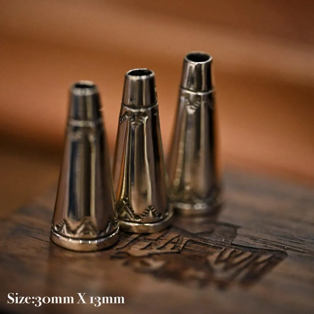 【HawK Vintage】Lucky John 日本手造 雪糕筒 流蘇 打印 Silver Cone Y- 111