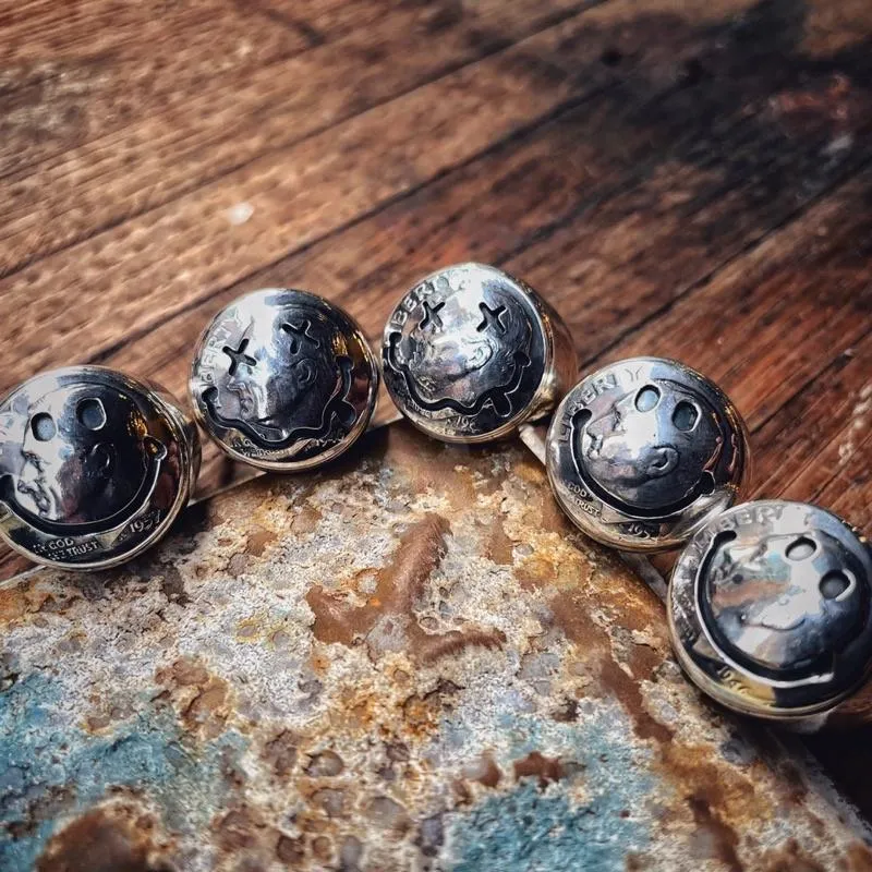 【HawK Vintage】North Works 別注 N-111 笑臉 涅槃 戒 印台戒 家徽戒
