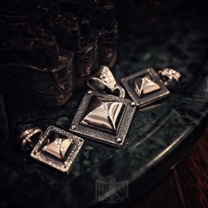 【HawK Vintage】日本手造 Jango 金丸晉也 金塔 鉚釘 項鍊 吊墜 銀器 銀飾 JNT- 26 A  B